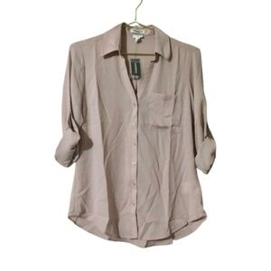 Express Portofino top Blush Pink one pocket Sz S NWT